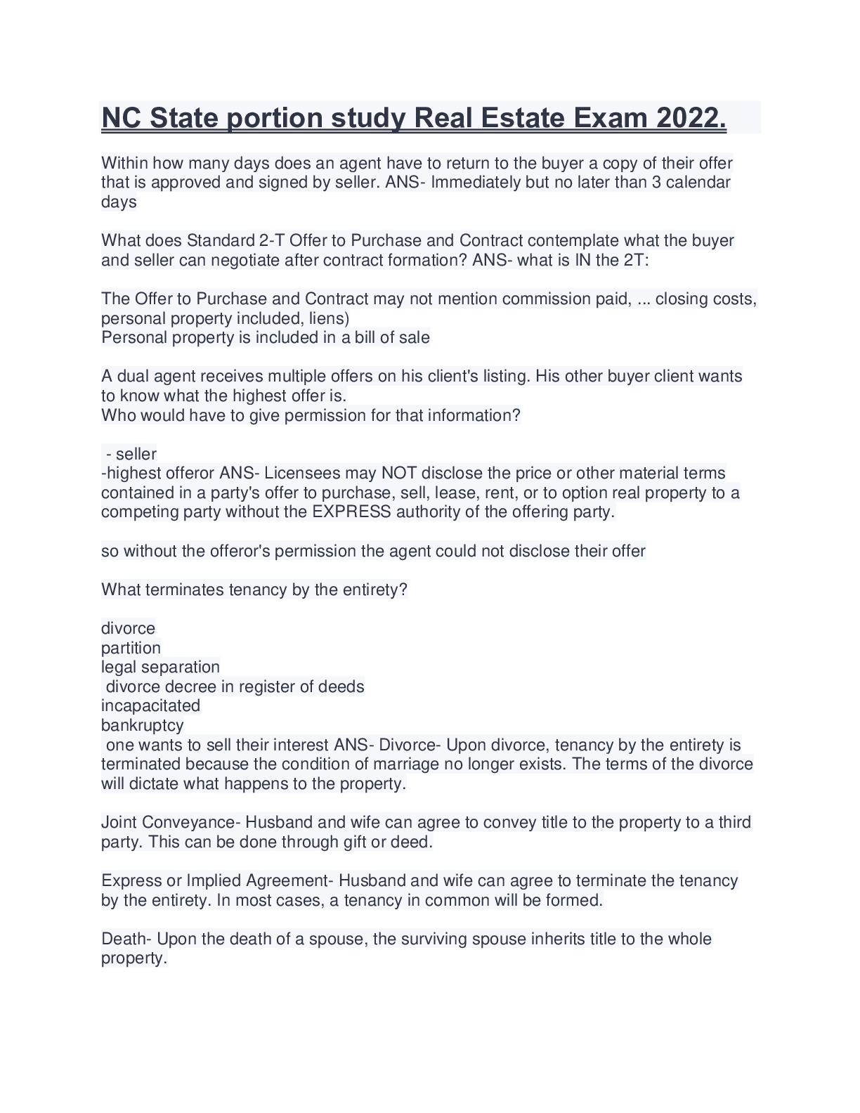 Home Inspector National Exam Prep Already Passed. Graded A. Latest update Browsegrades